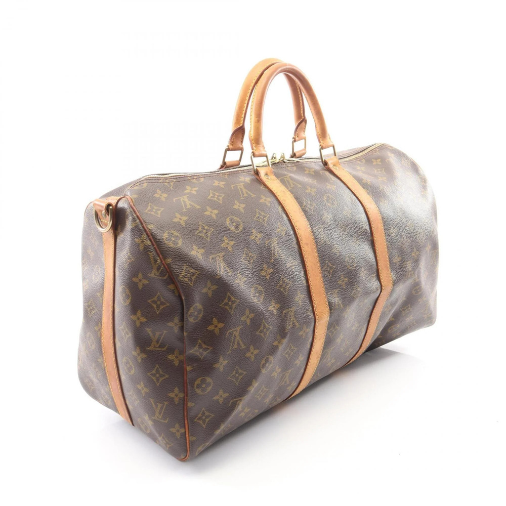 LOUIS VUITTON Brown Monogram Leather Boston Bag - Picture 2 of 14